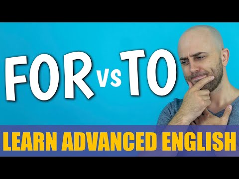 FOR vs TO | Advanced Interactive ENGLISH LESSON + QUIZ