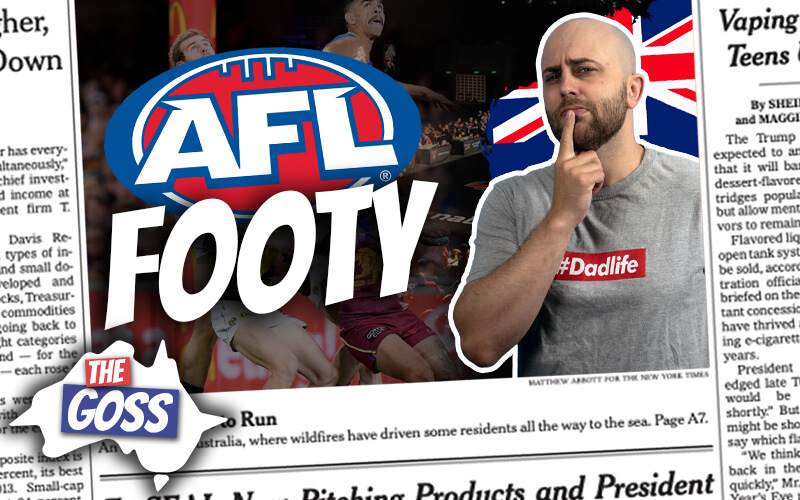 pete smissen, host of aussie english, talks to ian smissen father, the goss australia, talks about afl draft 2020, afl salary players 2020