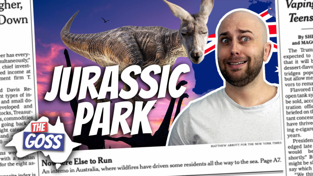 pete smissen, host of aussie english, talks to ian smissen, the goss australia, australia news, talks about wilson's promontory national park australia, jurassic park in australia