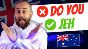 pete smissen, host of the aussie english podcast, how to use do or does, english grammar lesson do or does, do or does english contractions, fast spoken english contractions