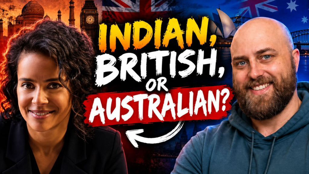 ae 1441, Prithi Dey Spotify, Aussie English podcast, Spotify Head of Podcasts Australia, migrating to Australia from UK, moving to Sydney from London, Indian background in Australia, parent visa Australia experience, working in Australian media and tech, Australian work-life balance for expats, podcasting career in Australia, pete smissen